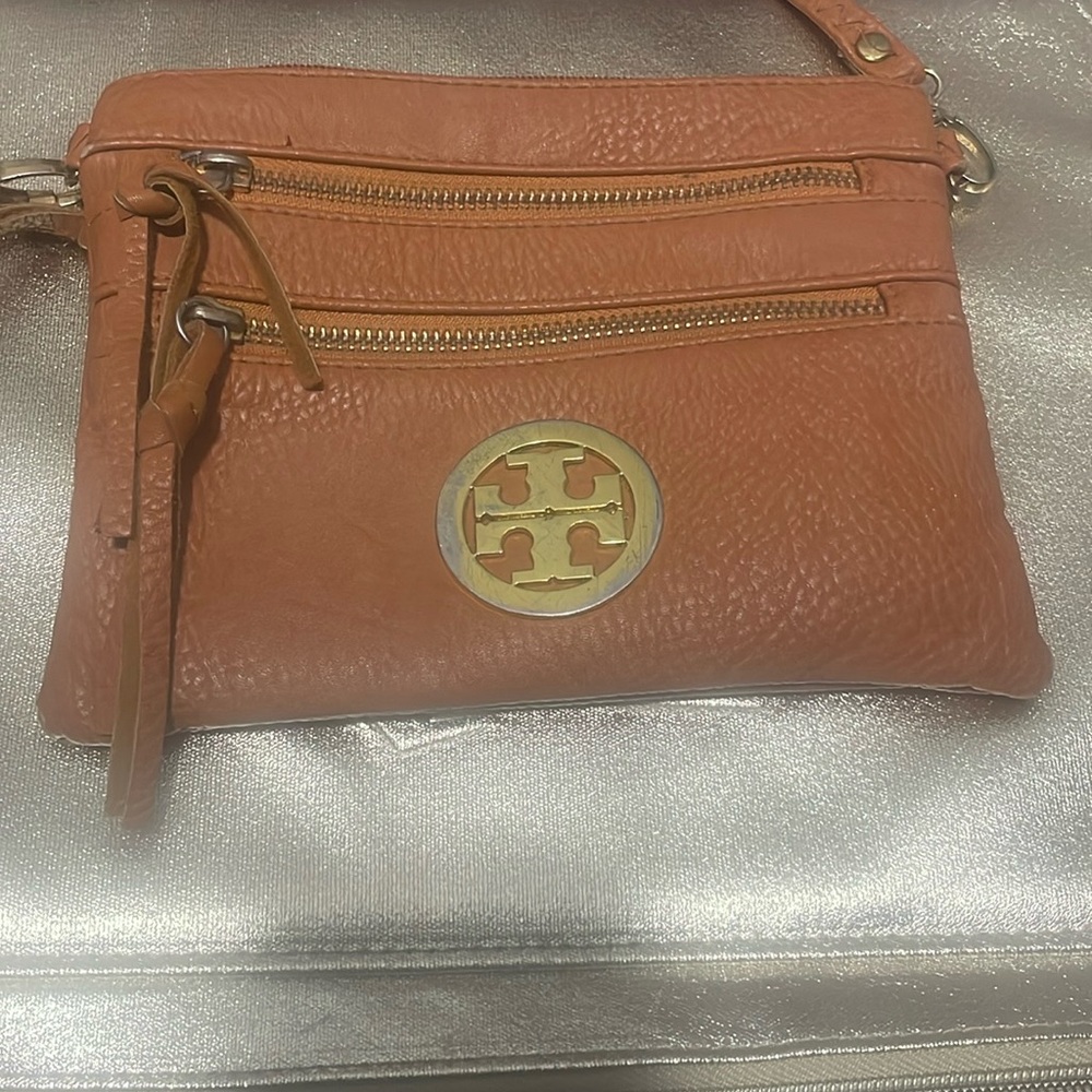 Tory Burch Cognac Brown Crossbody Bag